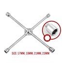 20” Wheel Brace Spanner 4-way Cross Wrench Car Tyre Nut 17 19 21 23mm Socket-1