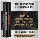 18inch Grease Gun 8000PSI Pistol Grip Flex Hose Heavy Duty Barrel With Cartridge-8