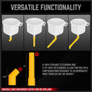 19-Piece No-Spill Radiator Coolant Refilling Funnel Kit Spill Proof Radiator Bleeder Kit with Universal Adaptor-4