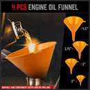 19-Piece No-Spill Radiator Coolant Refilling Funnel Kit Spill Proof Radiator Bleeder Kit with Universal Adaptor-7