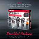 36-Piece Hex Key and Torx Key Set Metric & Imperial Allen Wrench with T-Handle-9