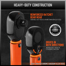 HORUSDY 4Pc 3/8" Drive Click Torque Wrench Ratchet Socket with Adaptor Extension-6