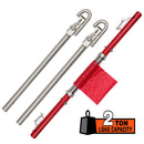 3Pcs 2 Ton Trailer Hitch 186cm Heavy Duty Tow Bar 4wd Trailer Spring Buffer Au-1