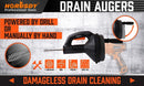 Drain Auger Drain Cleaner Unblocker Auger Sewage Pipe Cleaning Plumbing Tool-2