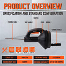 Drain Auger Drain Cleaner Unblocker Auger Sewage Pipe Cleaning Plumbing Tool-4