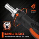 HORUSDY 19 Pcs Ratchet Precision Screwdriver Bits Set Slotted Phillips Tox Hex-4