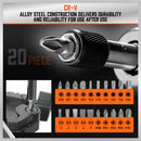 33Pc Magnetic Screwdriver Set Phillips Slotted Pozidrive Torx Power Bits Holder-8