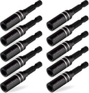 10Pc Magnetic Extension Socket Drill Bit Holder 1/4" Hex Screwdriver Nut Driver-1