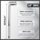 L Shape Socket Extension Bar 1/4" 3/8" 1/2" Drive Wrench Breaker CR-V Anti-Slip-2