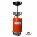 HORUSDY 80L Mobile Waste Oil Drainer Telescopic Workshop Fluid Collection Tank-10