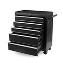 5-Drawer Tool Storage Trolley Cart - Heavy Duty Garage Cabinet Organizer with Lockable Wheels-3