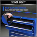 7-Drawer Drawer Tool Box Trolley Cabinet - Blue or Black Heavy Duty Tool Chest Garage Storage Cart Organizer-6