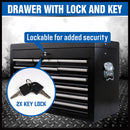 HORUSDY 10-Drawer Tool Box Chest Toolbox Lockable Drawer Cabinet Garage Storage-5