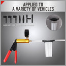 HORUSDY Hand Held Vacuum Pump Brake Bleeder Pressure Tester Vacuum Gauge Kit-6