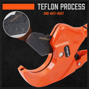 HORUSDY PVC Ratchet Cutter 64mm 2 - 1/2" Deburring Tool Rubber Handle Hand Tool-6