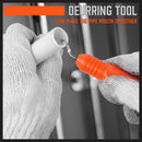 HORUSDY PVC Ratchet Cutter 64mm 2 - 1/2" Deburring Tool Rubber Handle Hand Tool-7