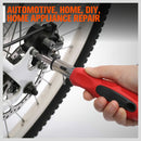 100Pc Screwdriver Set Ratchet Handle Socket Slot Pozi Hex Star Square Bits Rack-11