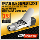 Grease Gun Coupler Quick Release & Lock 1/8‘’ NPT Rated 10,000 PSI Storage Case-4