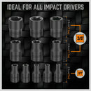 11Pc E-Torx Socket Set Female External Star Type E4-E20 3/8" 1/4" Dr. With Rail-5