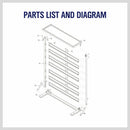 50-Piece Bin Wall Mounted Parts and Tool Storage Rack Organizer Rack for Workshop Tools-5