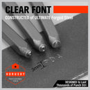 37Pcs Letter Number Stamp Punch Set DIY Hardened Ball Bearing Steel Tool 3mm-6