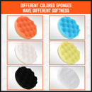 11Pc 6" Buffing Waxing Polishing Pads Kit Sponge Pad Set For Car Polisher Drill-9