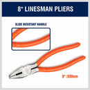 5Pc Pliers Set Diagonal Linesman Long Nose Groove Joint Slip Joint Pliers-5