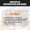 10Pc Reciprocating Saw Blades Set For Wood Metal Timber Demolition Cutting Tool-10