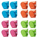 16Pc Magnetic Spring Clamps Magnet Refrigerator Clips Note Holder Fridge Tips-1