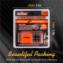 9Pc 6mm Number Stamp Punches Set Metal Plastic Wood Leather With Storage Case-8