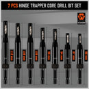 14Pc Self-Centering Hinge Tapper Core Drill Bit Set Center Drill 1/4" Hex Shank-3