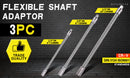 3PC Flexible Socket Extension Bars Shaft Set 1/2" 1/4" 3/8" Drive 10" 8" 6" Long-2