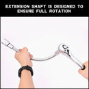 3PC Flexible Socket Extension Bars Shaft Set 1/2" 1/4" 3/8" Drive 10" 8" 6" Long-5