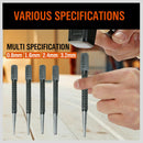 4Pc Nail Punch Set Heavy Duty Solid Steel Hole Punching Leather Gasket 0.8-3.2mm-6