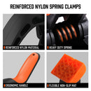 HORUSDY 8Pc Spring Clamp Set Quick Grip Plastic Non-Slip Nylon Clips Woodworking-4