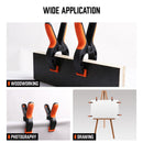 HORUSDY 8Pc Spring Clamp Set Quick Grip Plastic Non-Slip Nylon Clips Woodworking-7