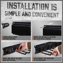 Wall Mounted Hook Rail Set Bike Holder Garden Tool Storage Rack Garage Organizer-5