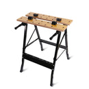 Foldable Work Bench Mobile Sawhorse Garage Trestle Wood Cutting Anti-slip Table-1