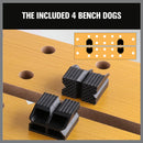 Foldable Work Bench Mobile Sawhorse Garage Trestle Wood Cutting Anti-slip Table-5