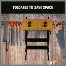 Foldable Work Bench Mobile Sawhorse Garage Trestle Wood Cutting Anti-slip Table-9