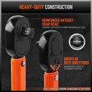 HORUSDY 3Pc 1/2" Drive Click Torque Wrench Ratchet Socket with Adaptor Extension-5