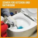 Electric Drain Cleaner Sewage Machine 400RPM Sewer Plumbing Snake Pipe 10M Colis-10