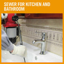 Electric Drain Cleaner Sewage Machine 400RPM Sewer Plumbing Snake Pipe 10M Colis-11