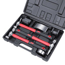 7Pc Car Body Repair Hammer & Dolly Kit Auto Panel Beating Dent Roller Auto Tools-1