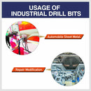 HSS 3pcs Steel Step Cone Set Drill Titanium Bit Hole Cutter 4-12/20/32mm Pouch-7