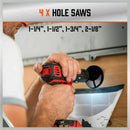 246Pc Combination Drill Bits Set Wood Hole Saw Metal Cement Screwdriver Drilling-8