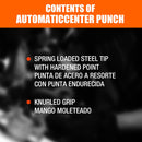 125mm/5" Automatic Centre Punch Adjustable Spring Loaded Metal Drill Tool Glod-9