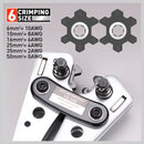 6-50 mm2 Wire Crimper Cable Crimp Electric Tube Crimping Hand Tool Battery Lug-6