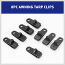 8Pc Awning Tarp Clamp Set Clips Hangers Survival Tent Emergency Grommet-3