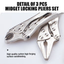 Vice Grip Locking Pliers Curved Jaw Auto Locking 235mm Long With Soft Grip-3